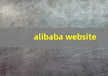 alibaba website